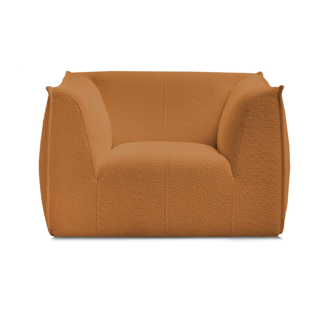 Mustársárga buklé fotel Giorgia – Bobochic Paris