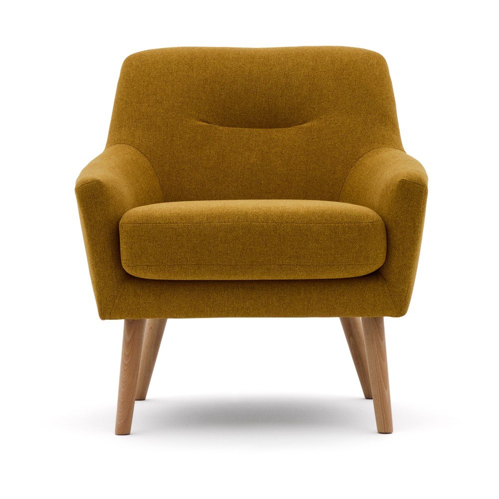 Mustársárga fotel Candela – Kave Home