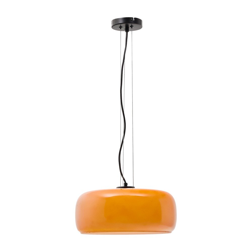 Narancssárga LED függőlámpa üveg búrával ø 38 cm Reig – Kave Home
