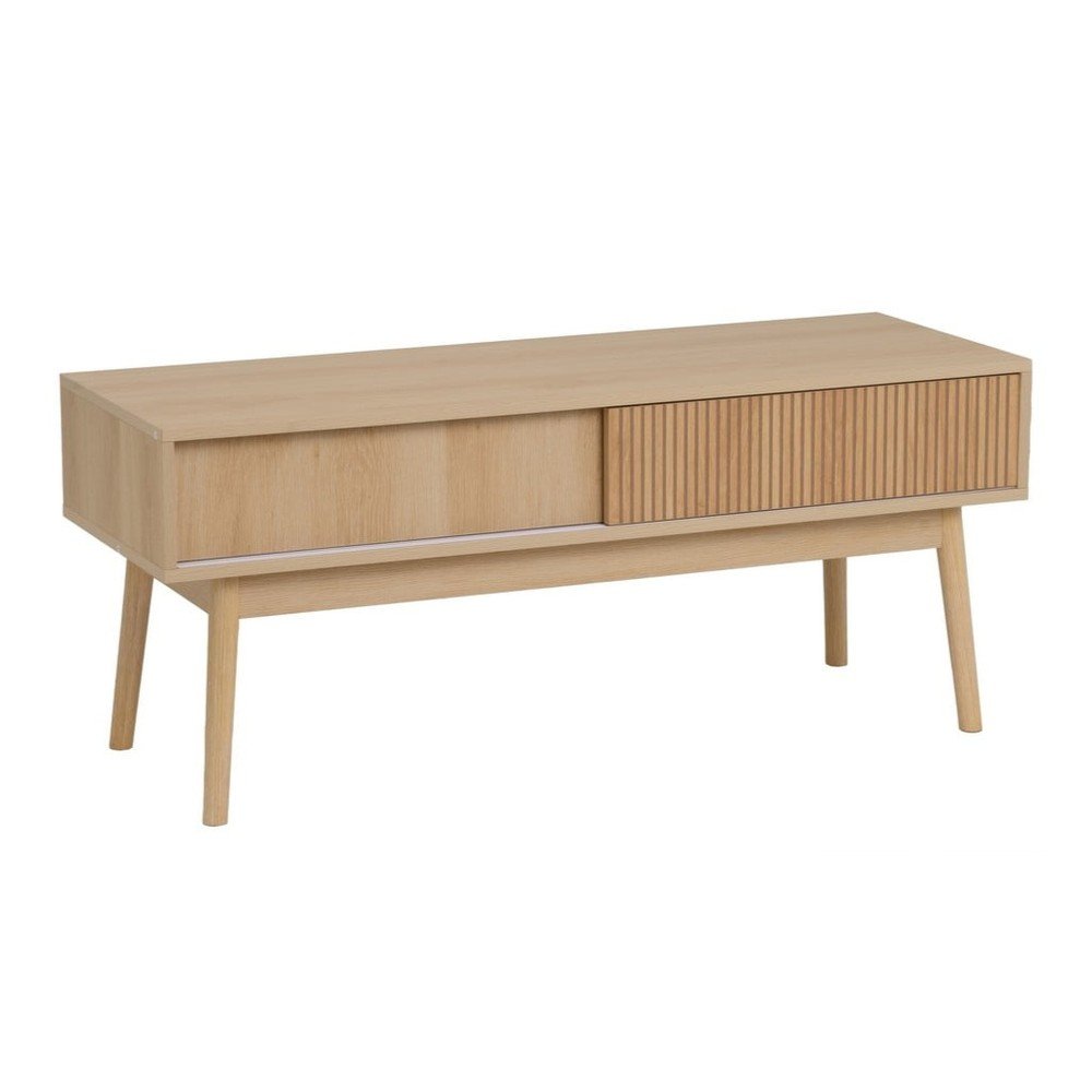 Natúr színű TV-állvány 115x48x40 cm Naroa – Casa Selección