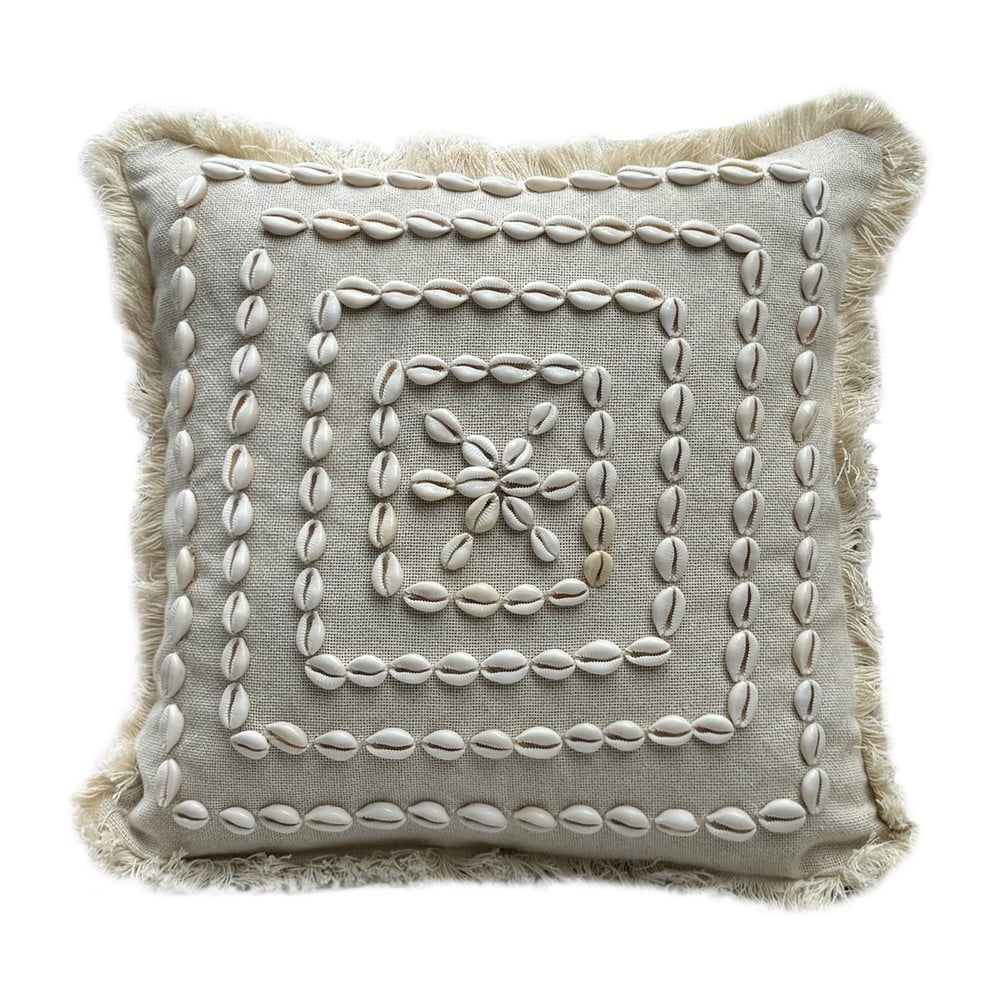 Pamut párnahuzat 43x43 cm Seashells – Mioli Decor