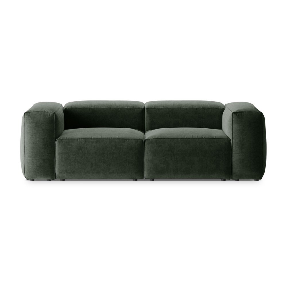 Zöld kanapé 224 cm Bergano – Cosmopolitan Design