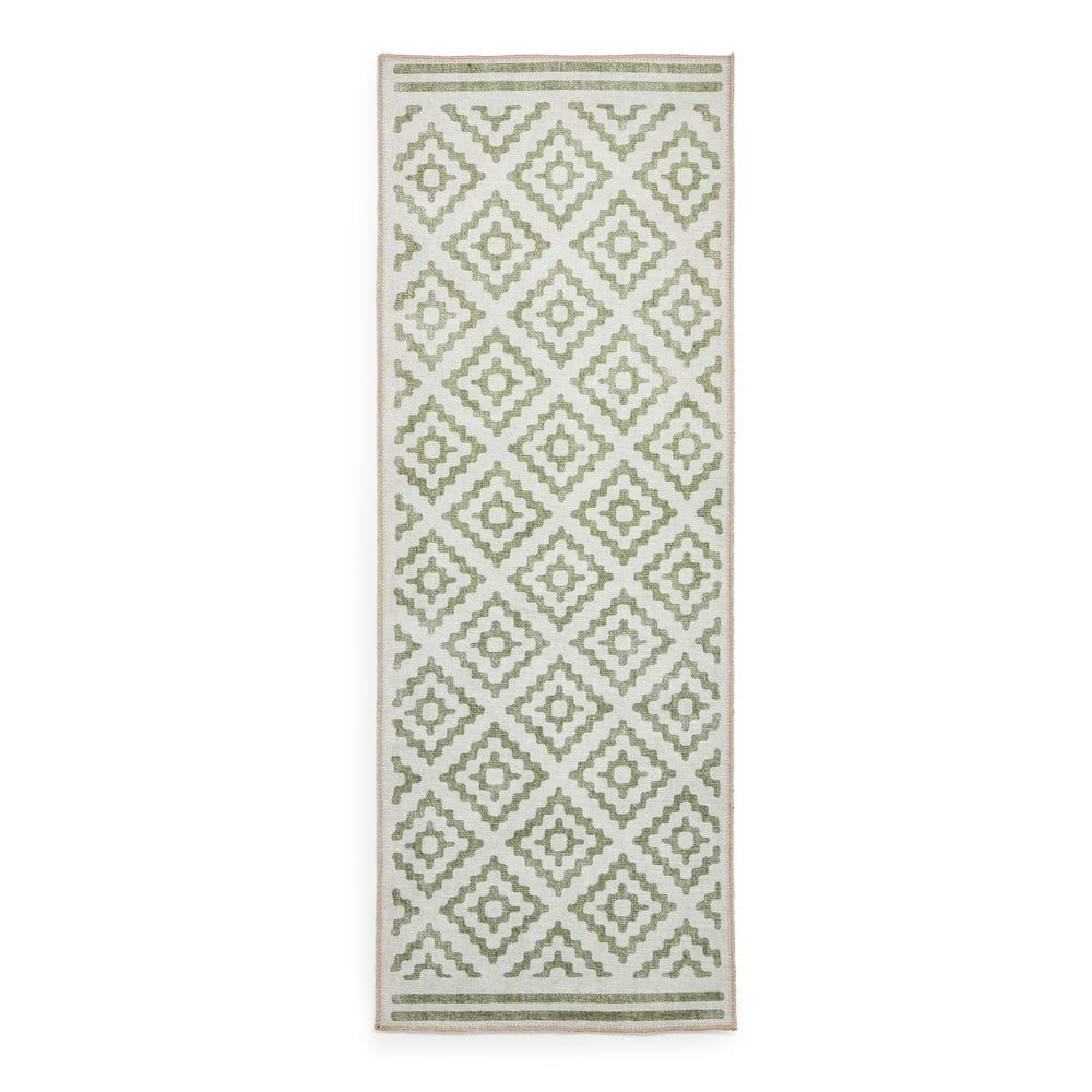 Zöld mosható futószőnyeg 61x170 cm Coral Green – Think Rugs