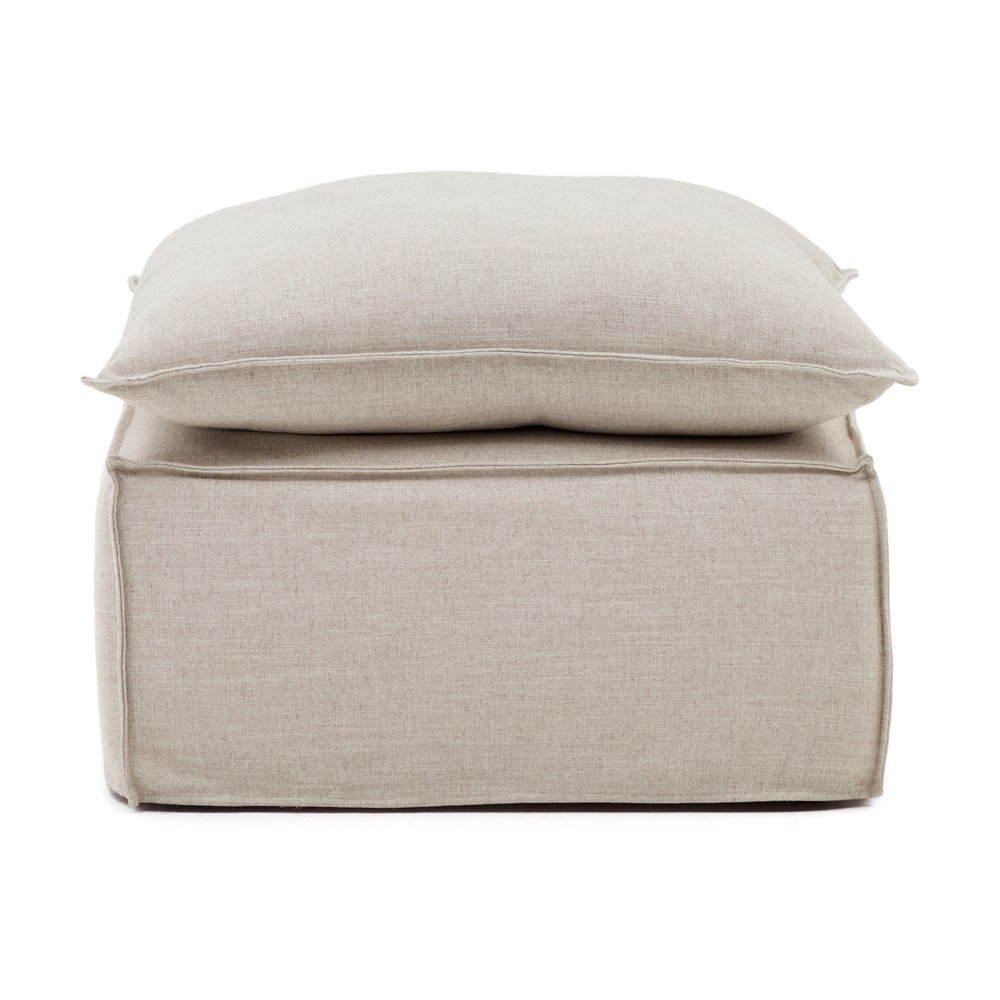 Bézs len lábtartó Anarela – Kave Home