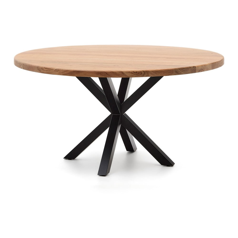Étkezőasztal akácfa asztallappal ø 150 cm Argo – Kave Home