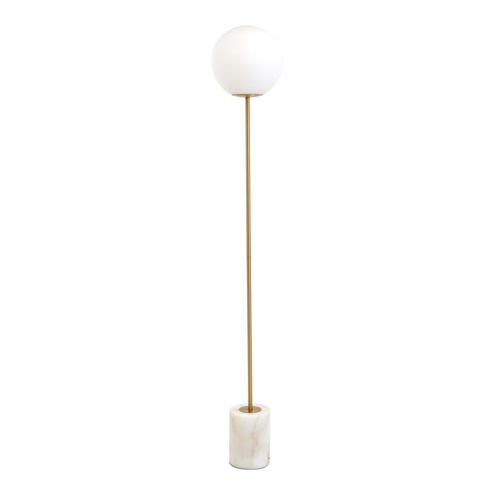 Fehér-aranyszínű állólámpa (magasság 156 cm) Medina – Light & Living