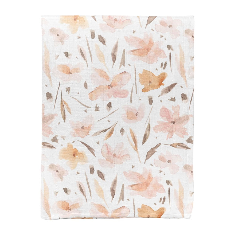 Fehér muszlin gyerek takaró 75x100 cm Spring – Mijolnir
