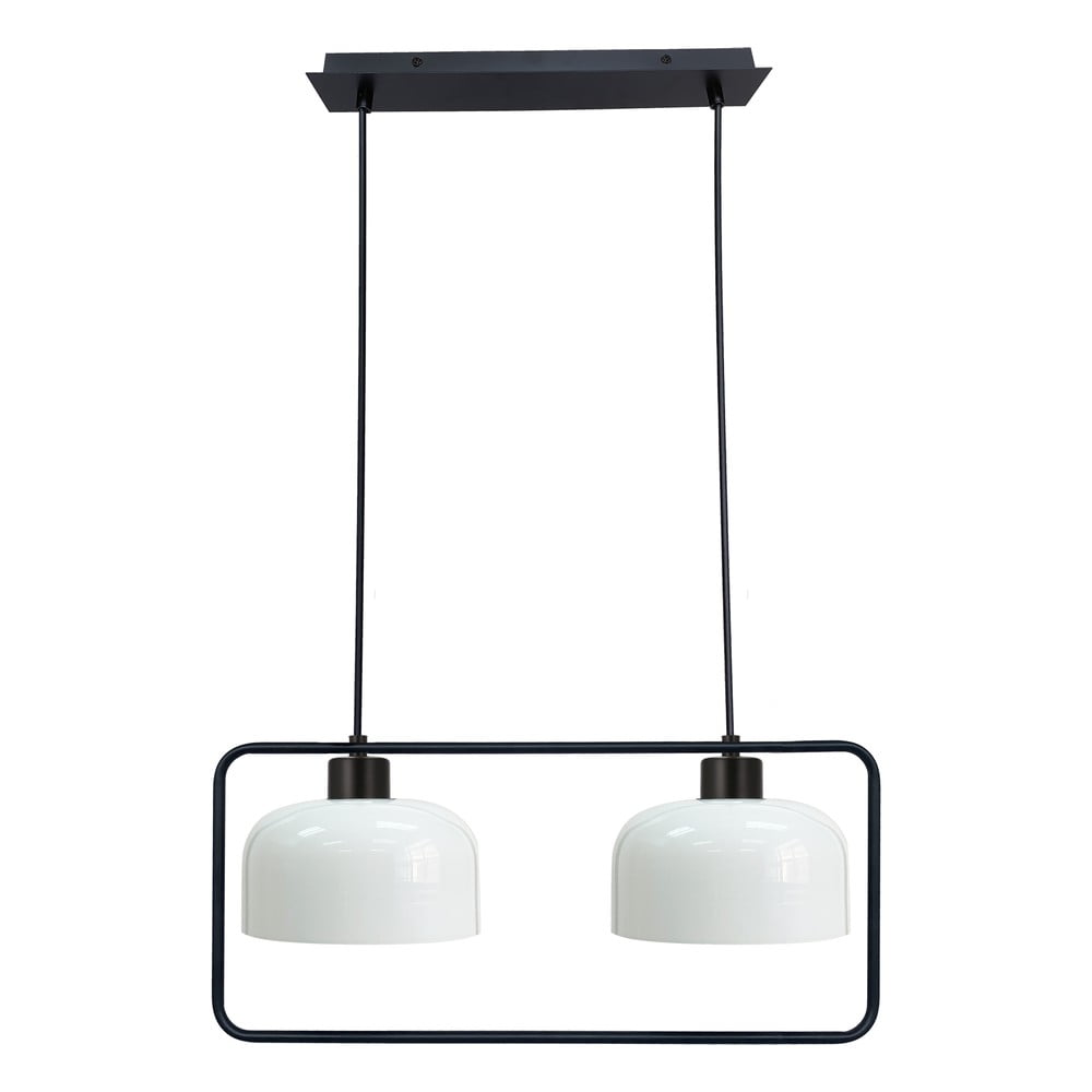 Fekete-fehér függőlámpa üveg búrával Zodiac – Candellux Lighting