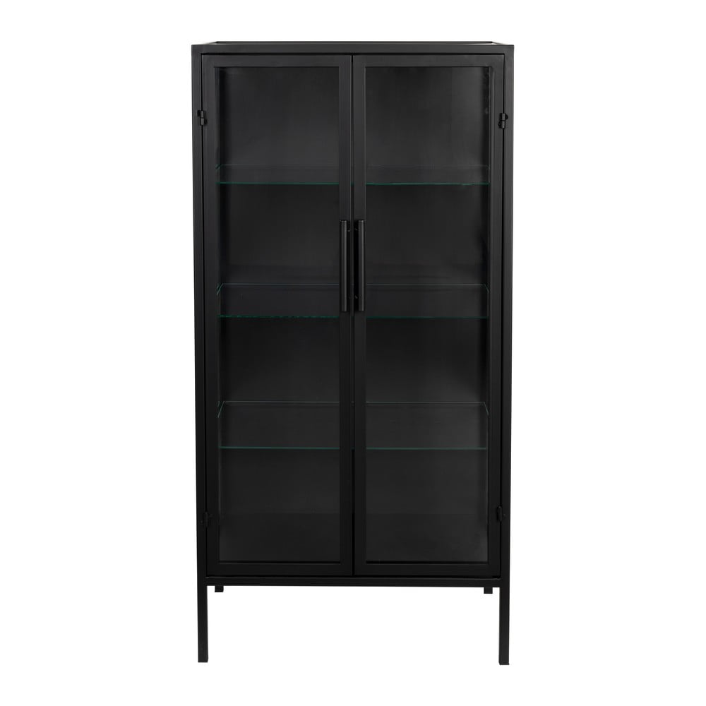 Fekete fém tálalószekrény 52x103x35 cm Rob – White Label