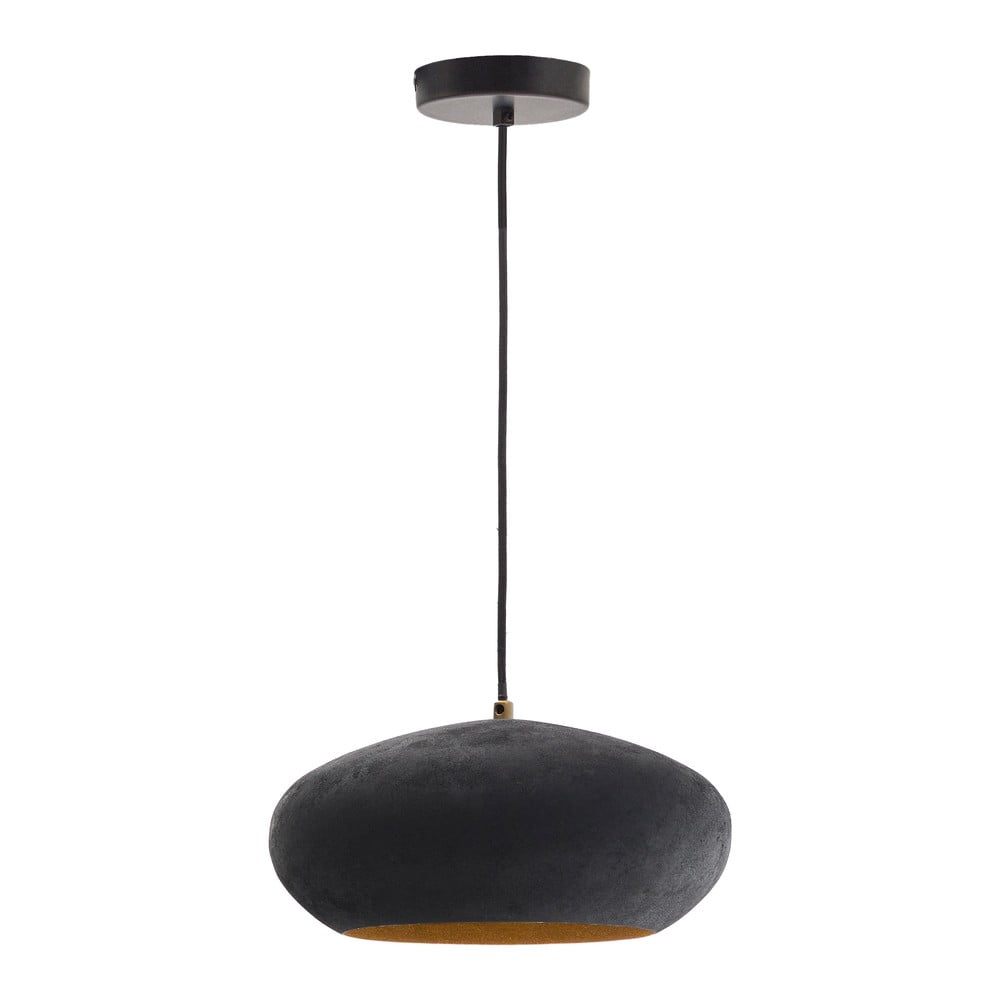 Fekete függőlámpa fém búrával ø 30 cm Inda – Kave Home