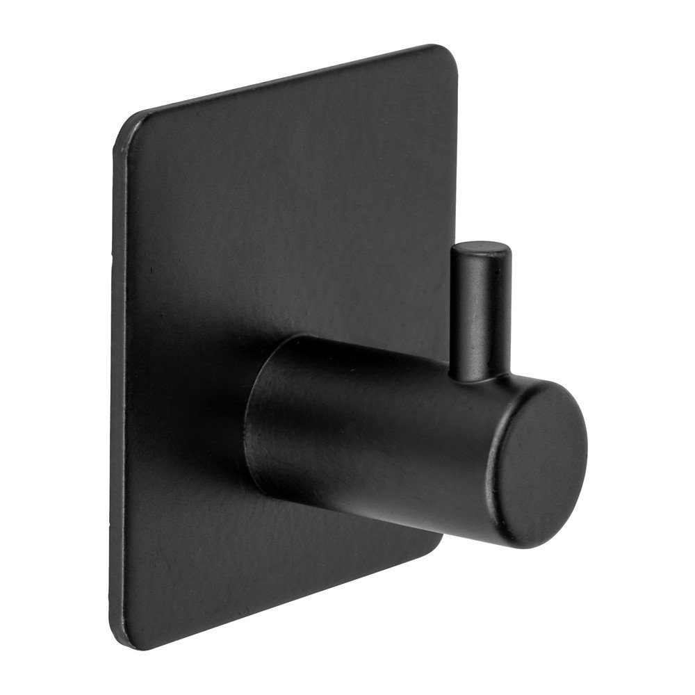 Fekete öntapadós rozsdamentes acél akasztó szett 2 db-os Black Outdoor Kitchen Ureo – Wenko