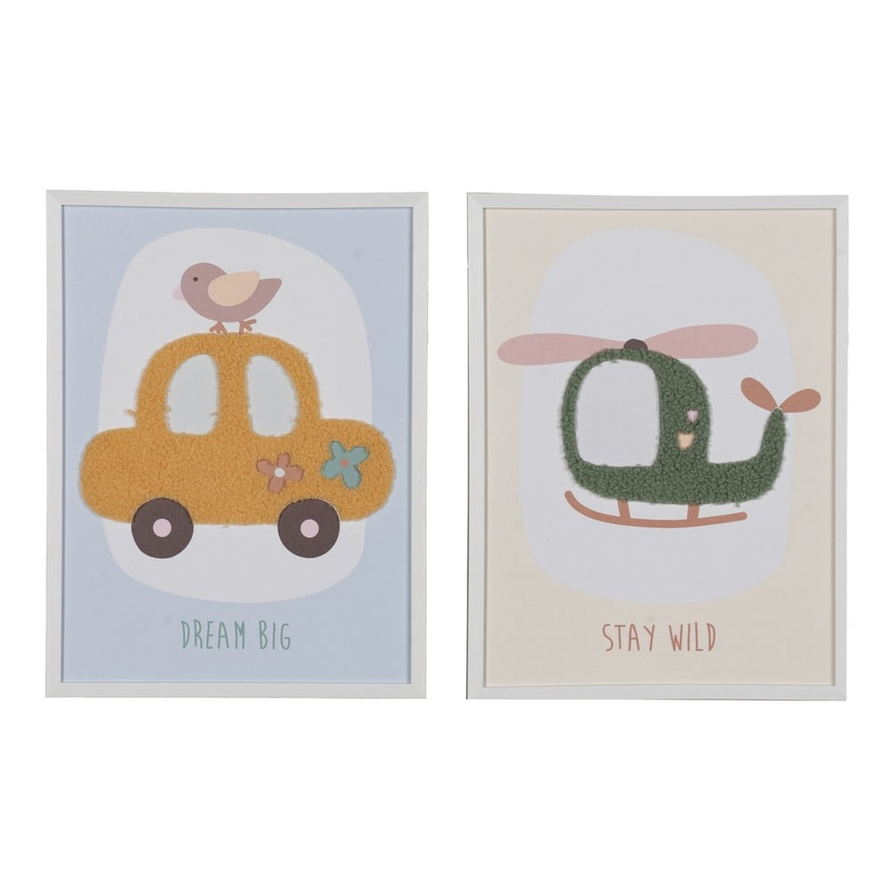 Gyerek kép készlet 2 db-os 30x40 cm Vehicles – Ixia