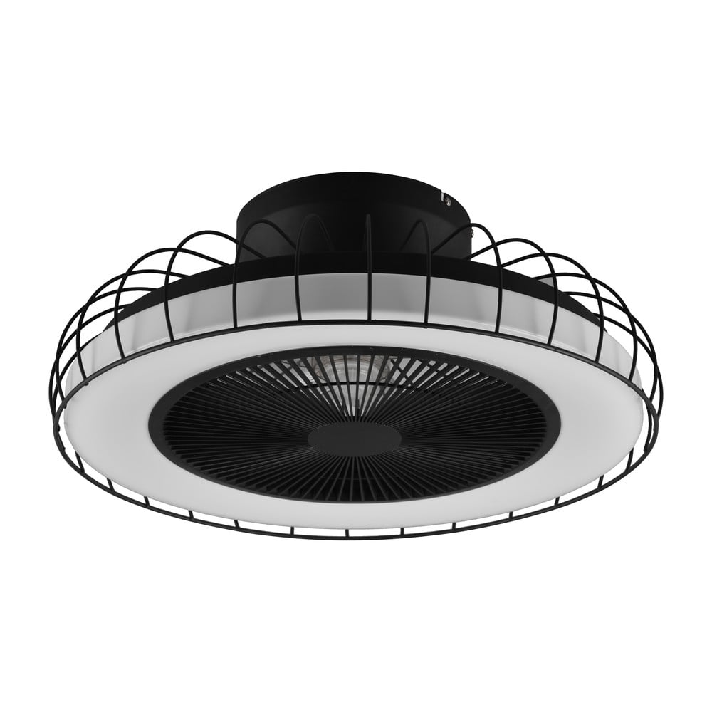 Matt fekete LED mennyezeti lámpa Sandfjord – Trio