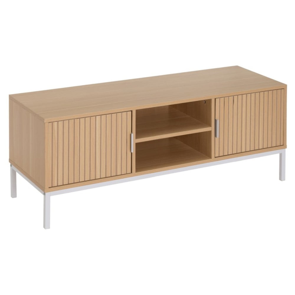 Natúr színű TV-állvány tölgyfa dekorral 120x45x40 cm Mid-Lines – Casa Selección