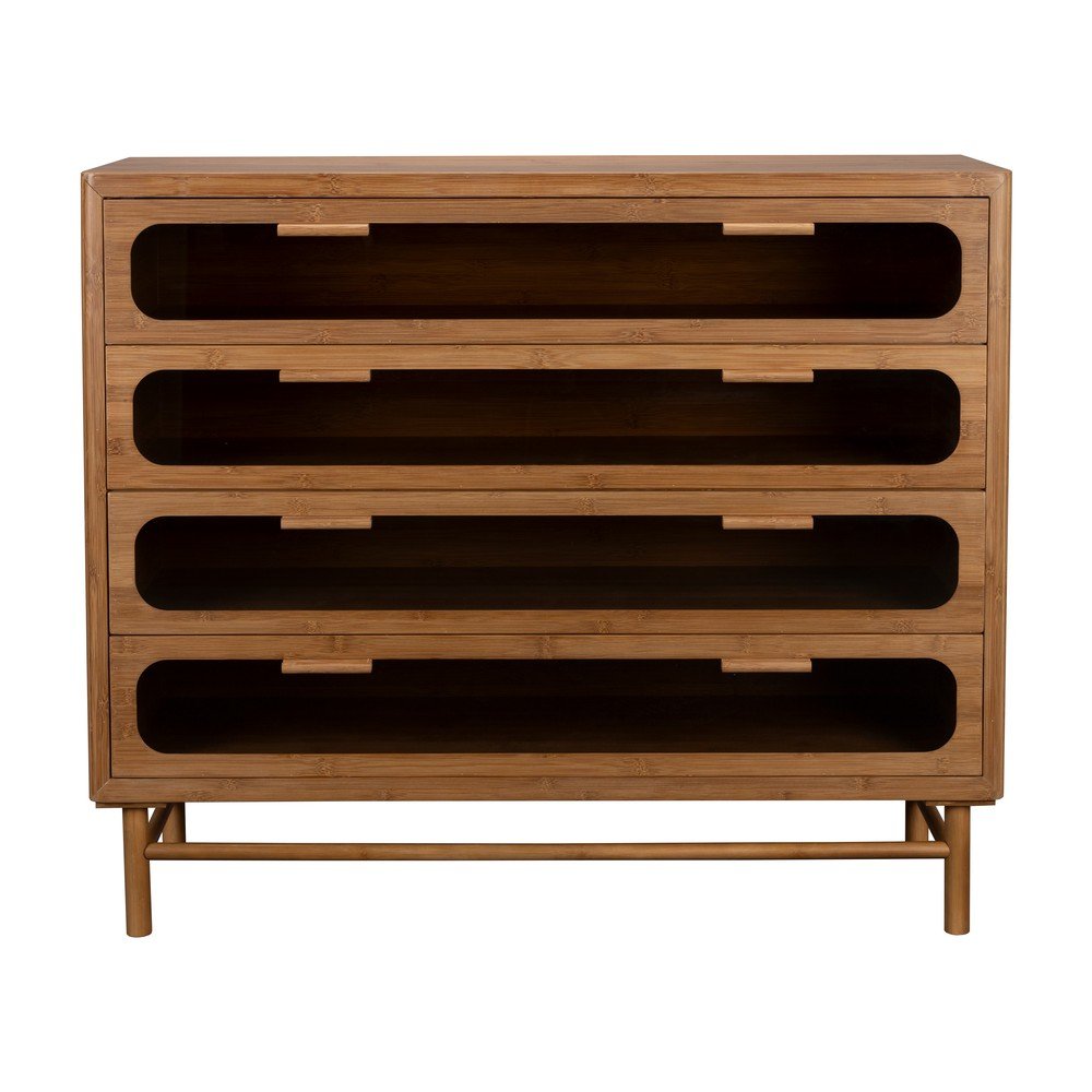 Natúr színű bambusz komód 105x88x38 cm Caroun – Dutchbone