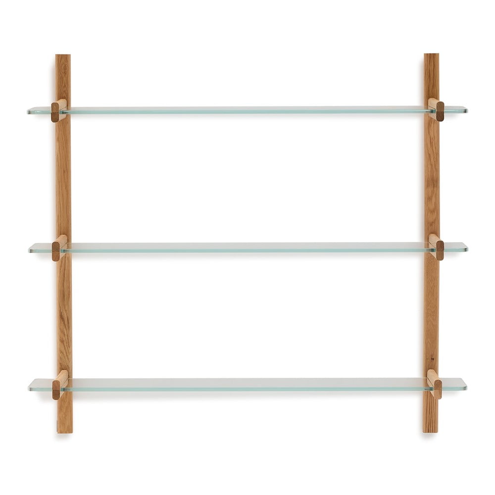 Natúr színű üveg moduláris polcrendszer 110x98x30