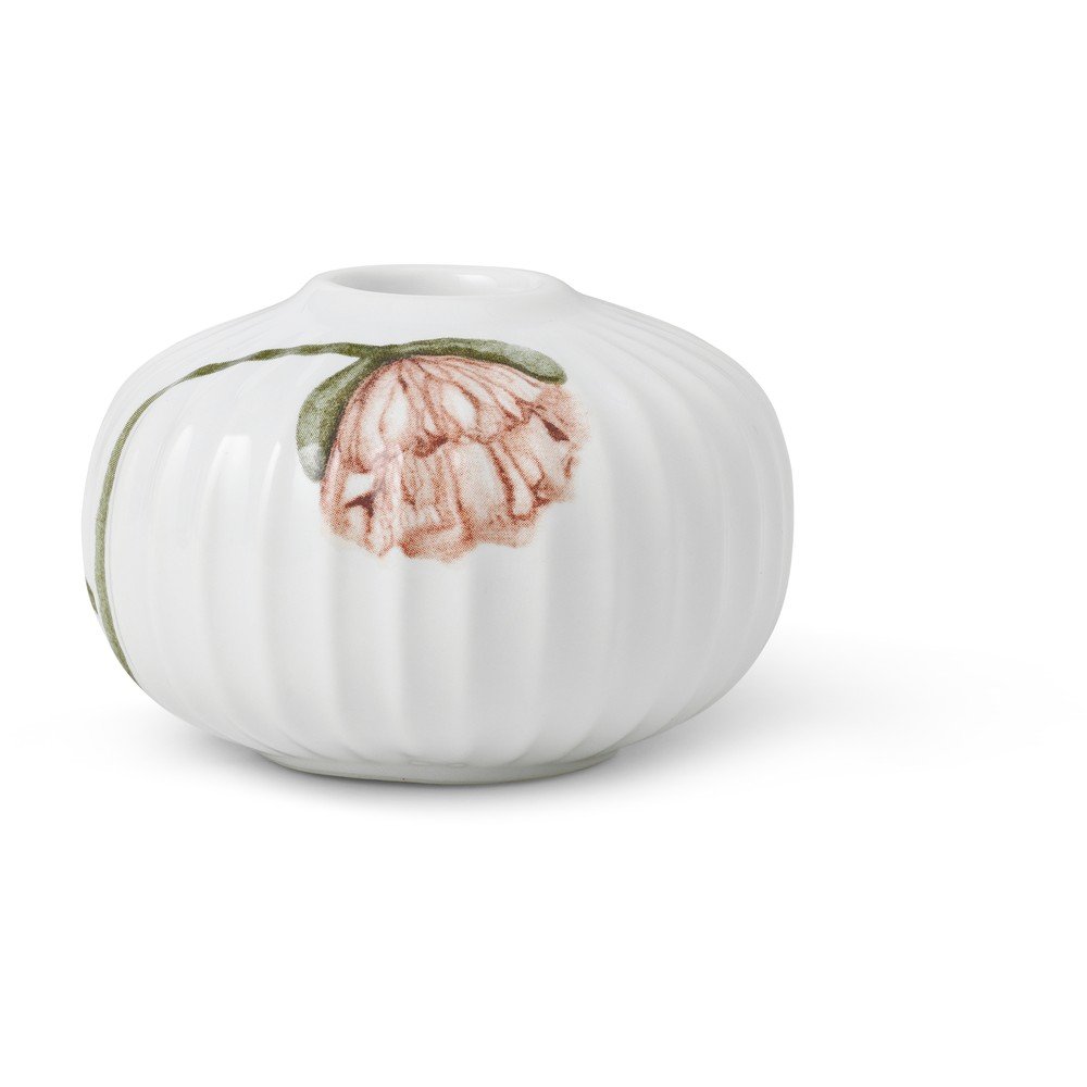 Poppy fehér porcelán gyertyatartó