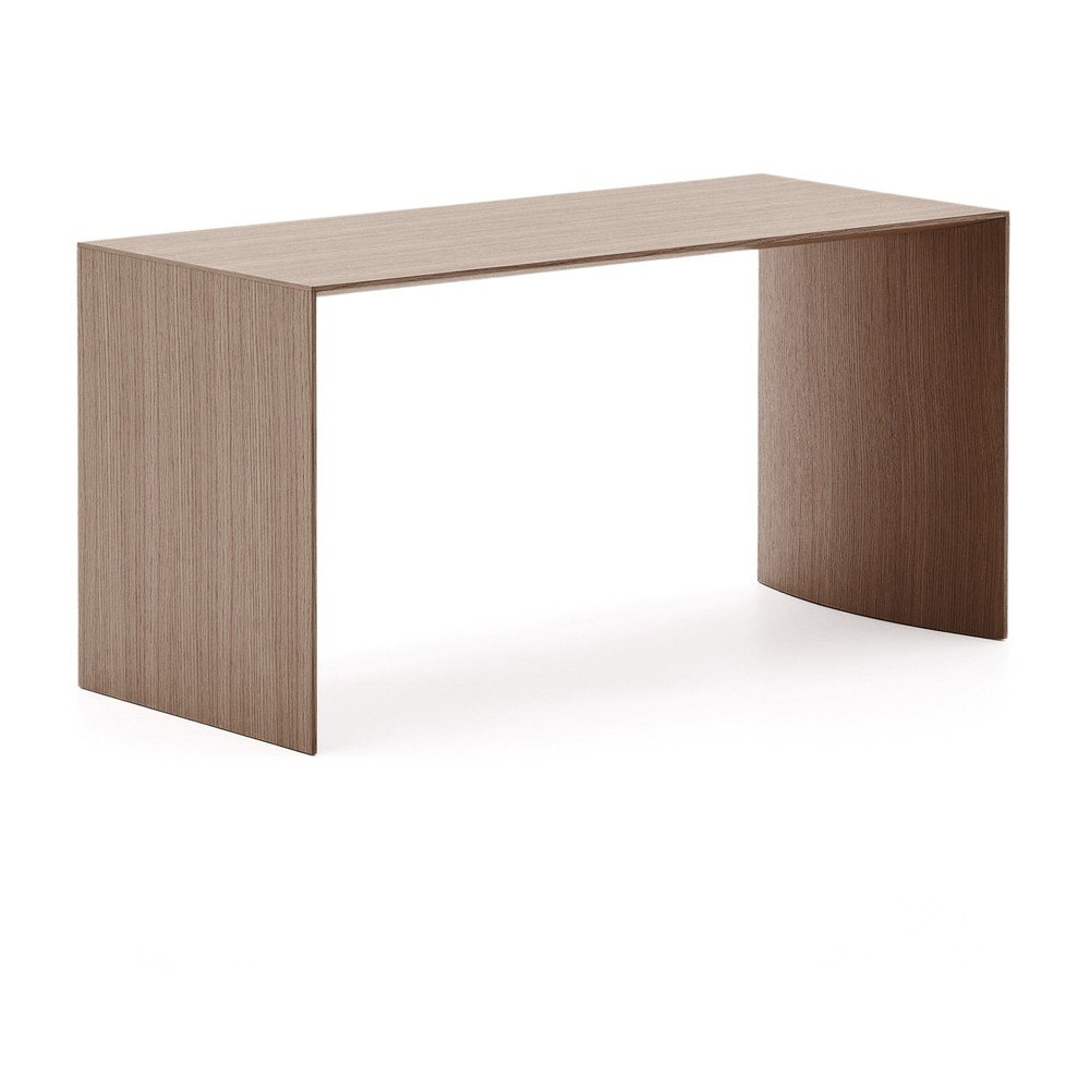 Sötét natúr színű dohányzóasztal diófa dekorral 45x90 cm Litto – Kave Home