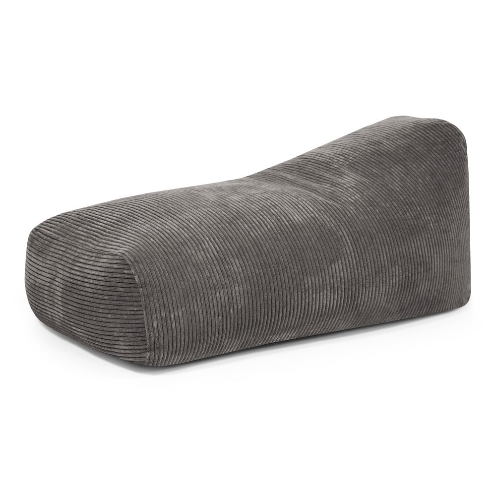 Sötétszürke kordbársony babzsákfotel Snug 130 – SLOWDOWN