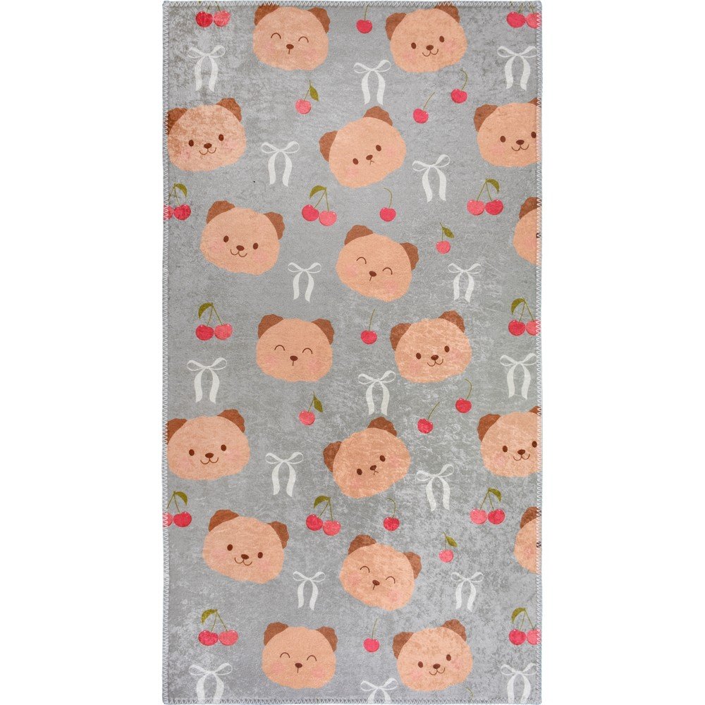 Szürke-barna mosható gyerek szőnyeg 120x180 cm Cute Teddies – Vitaus