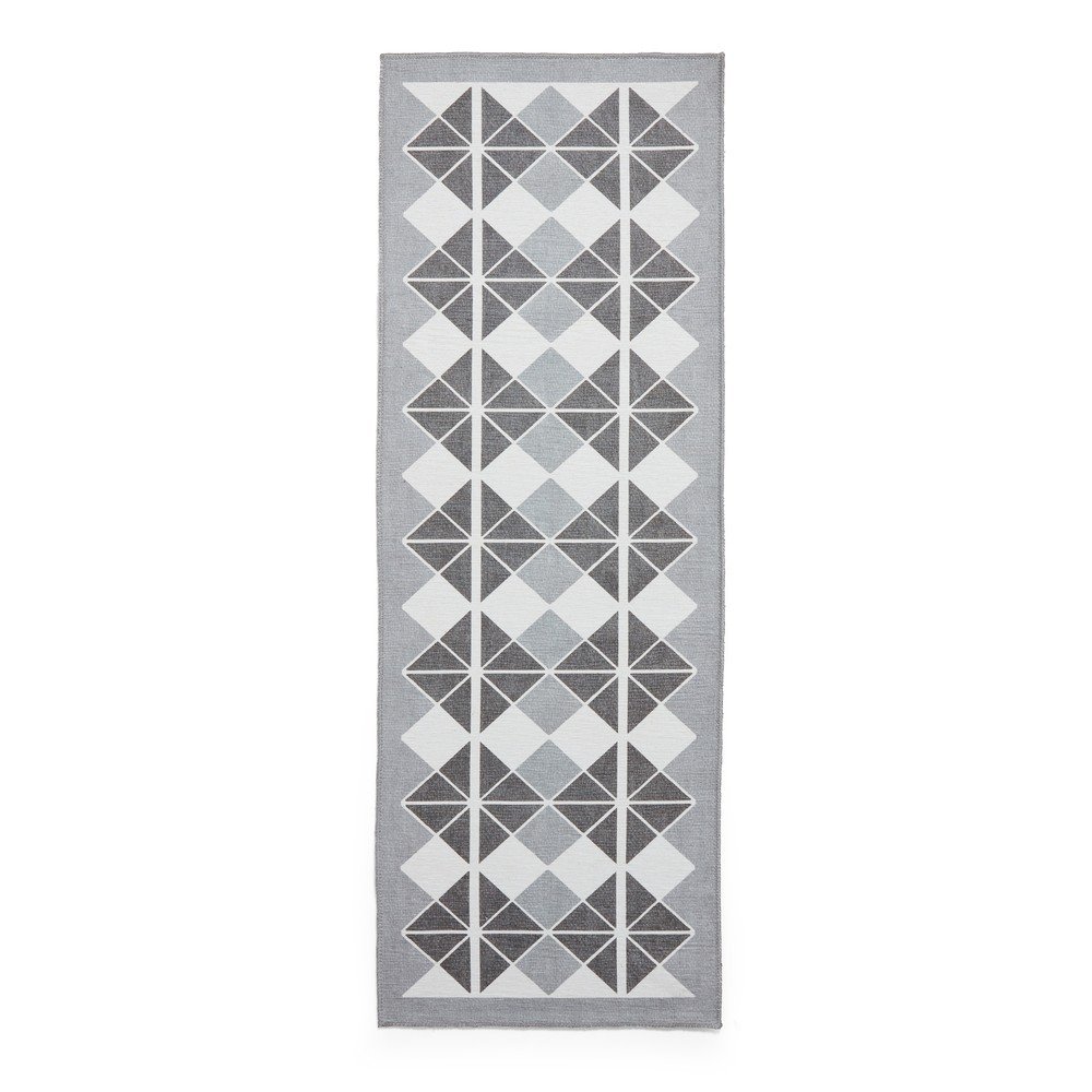 Szürke mosható futószőnyeg 61x170 cm Victoria Dark  – Think Rugs