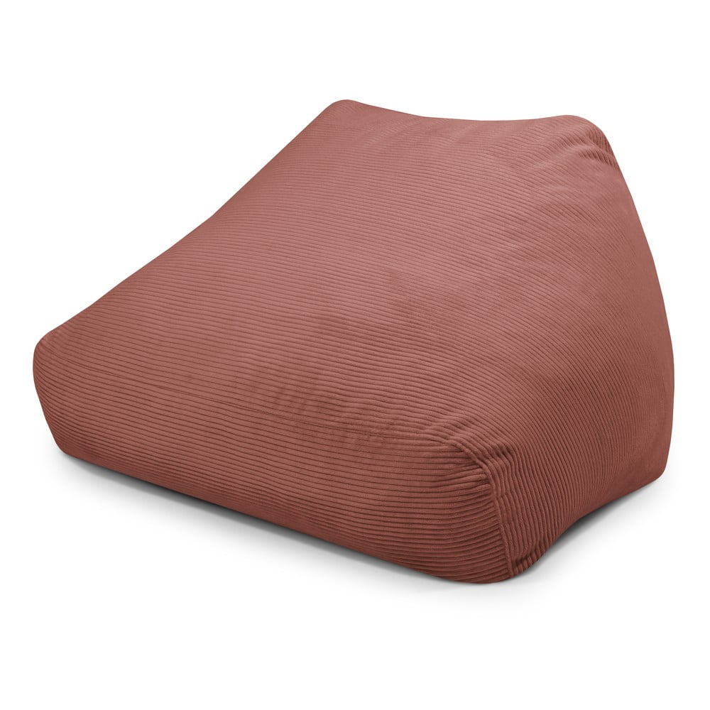 Téglavörös kordbársony babzsákfotel Sofa Snug – SLOWDOWN