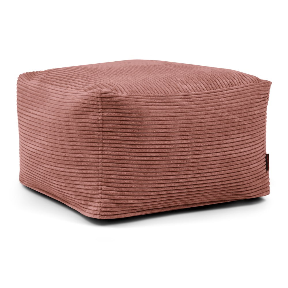 Téglavörös kordbársony babzsákfotel Softbox MooG – SLOWDOWN