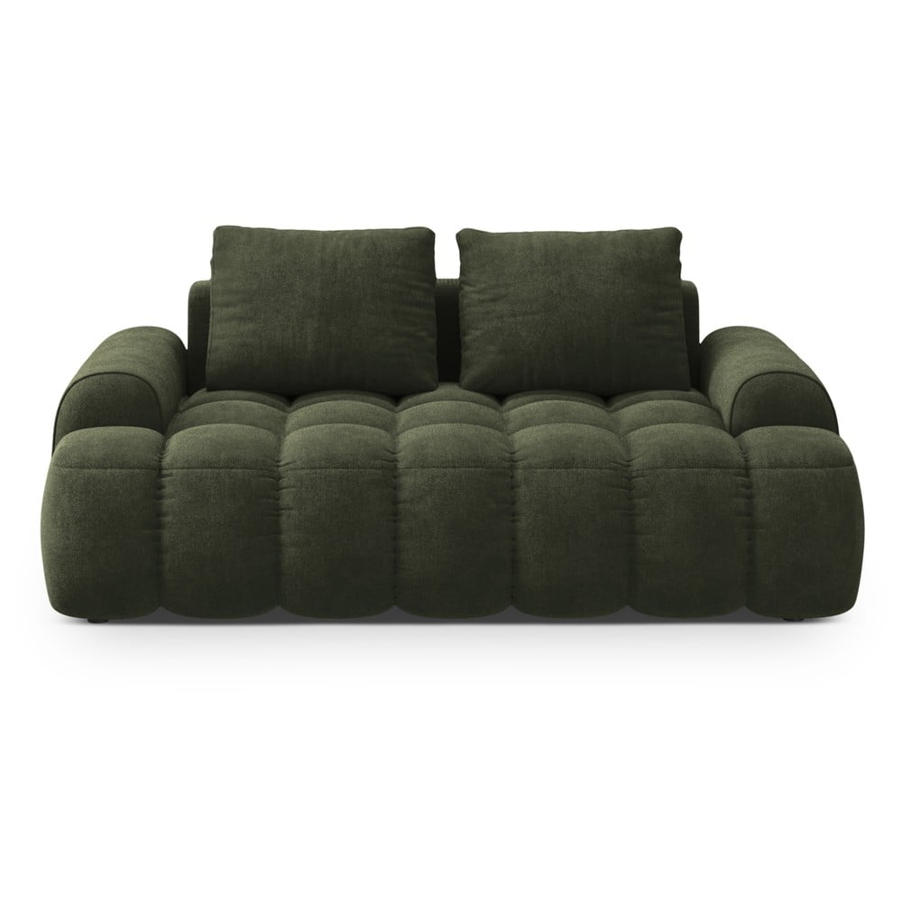 Zöld bársony kanapé 175 cm Linz – Cosmopolitan Design