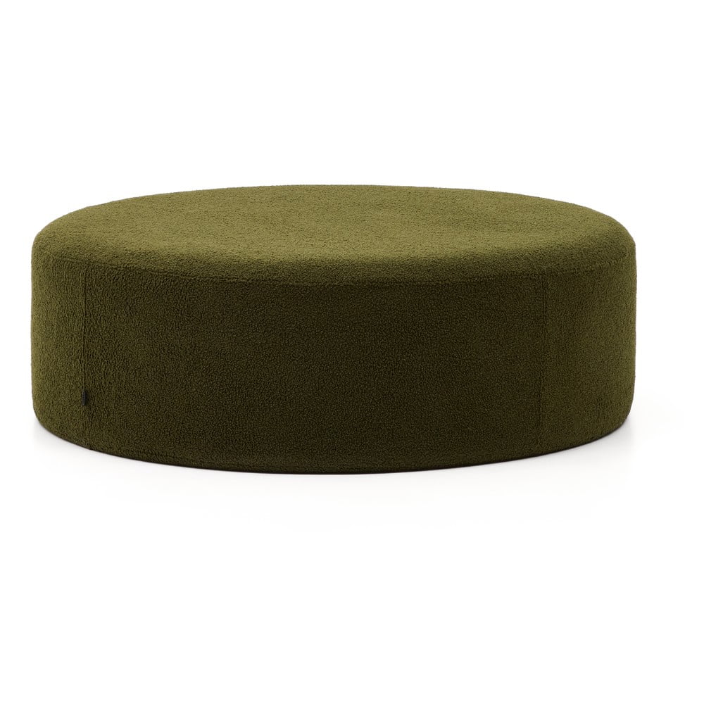 Zöld buklé puff Kaeli – Kave Home