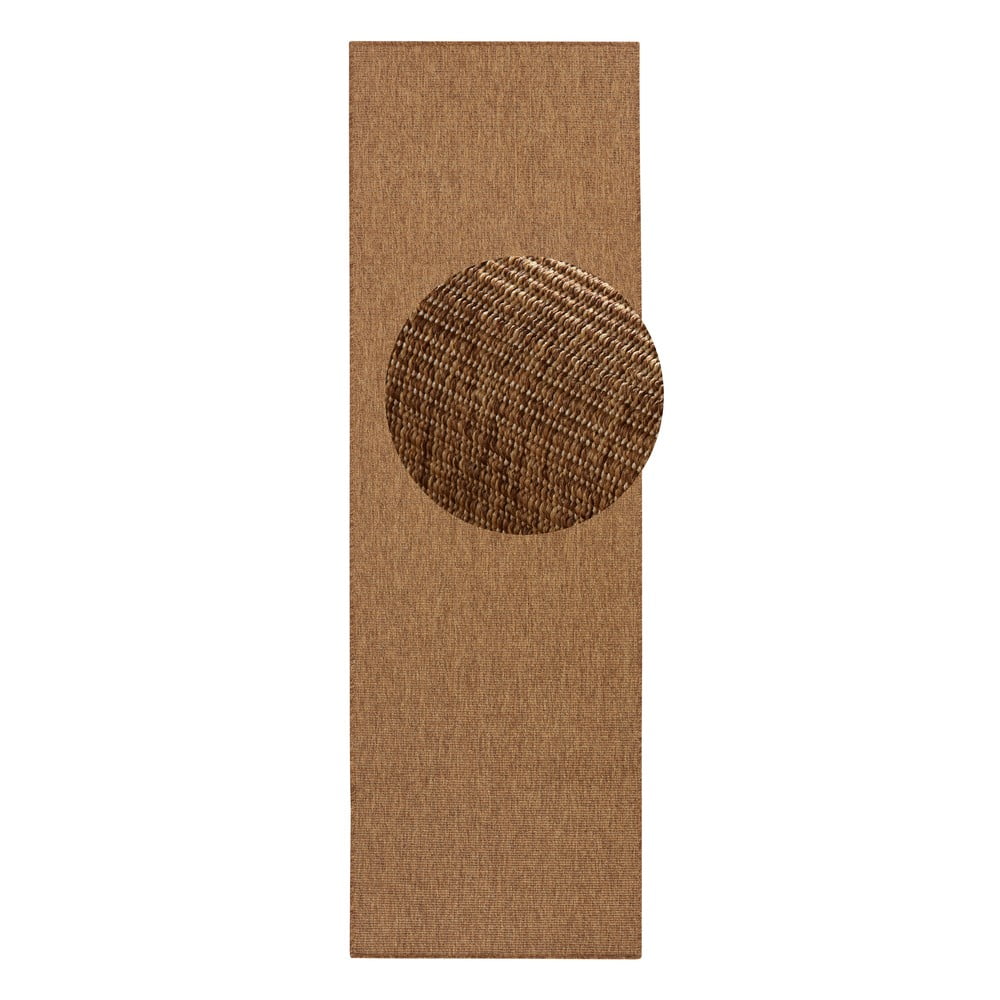 Barna kültéri-beltéri futószőnyeg 80x250 cm Nature – Hanse Home