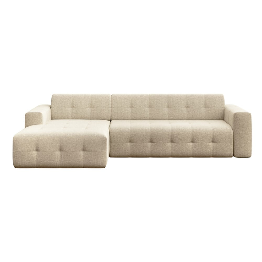 Bézs sarokkanapé (bal oldali-heverő résszel) Tuil – Rodier