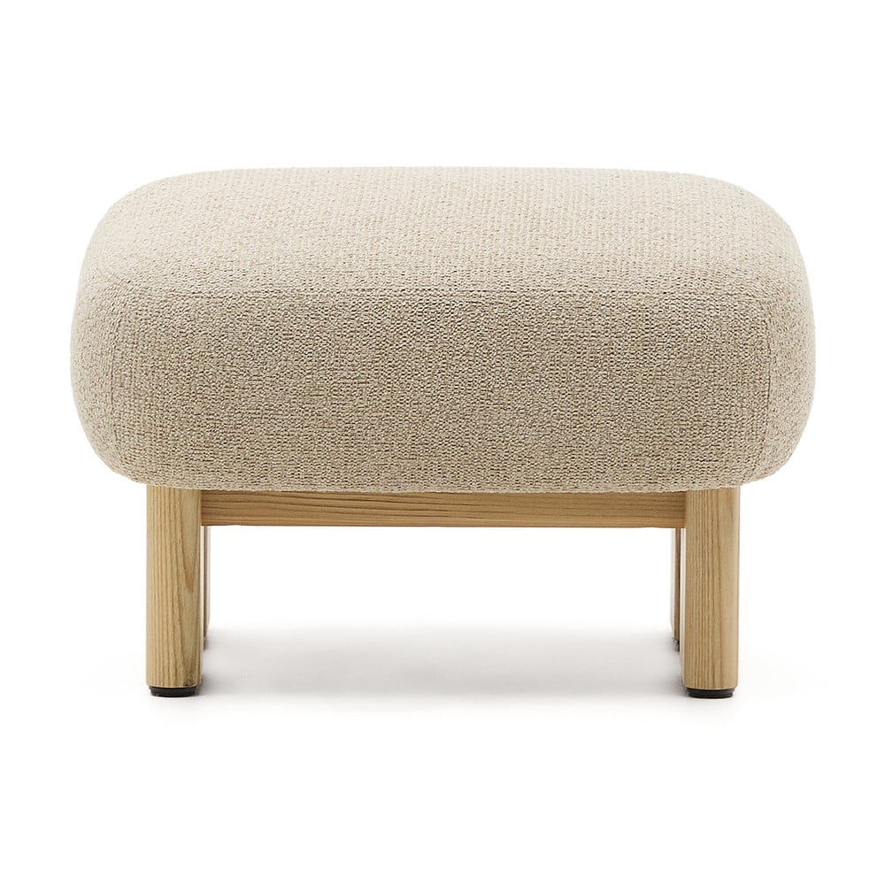 Bézs zsenília lábtartó Nema – Kave Home