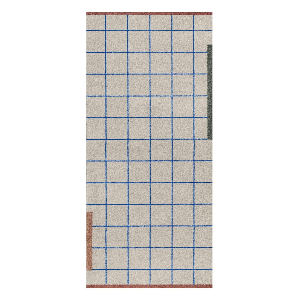 Elefántcsont színű mosható futószőnyeg 70x150 cm Network – Mette Ditmer Denmark