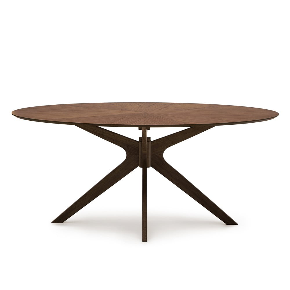 Étkezőasztal diófa dekoros asztallappal 110x180 cm Naanim – Kave Home