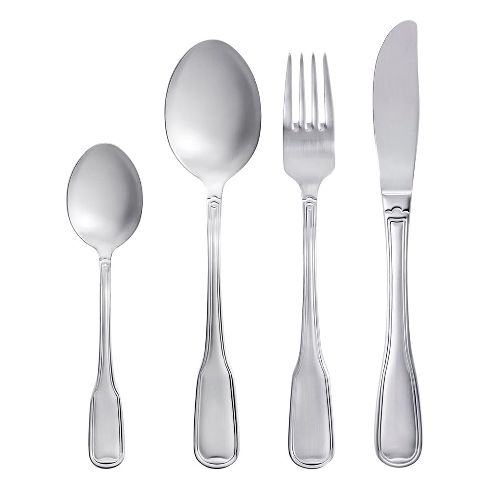 Ezüstszínű rozsdamentes acél evőeszköz készlet 16 db-os Attaché – Gense