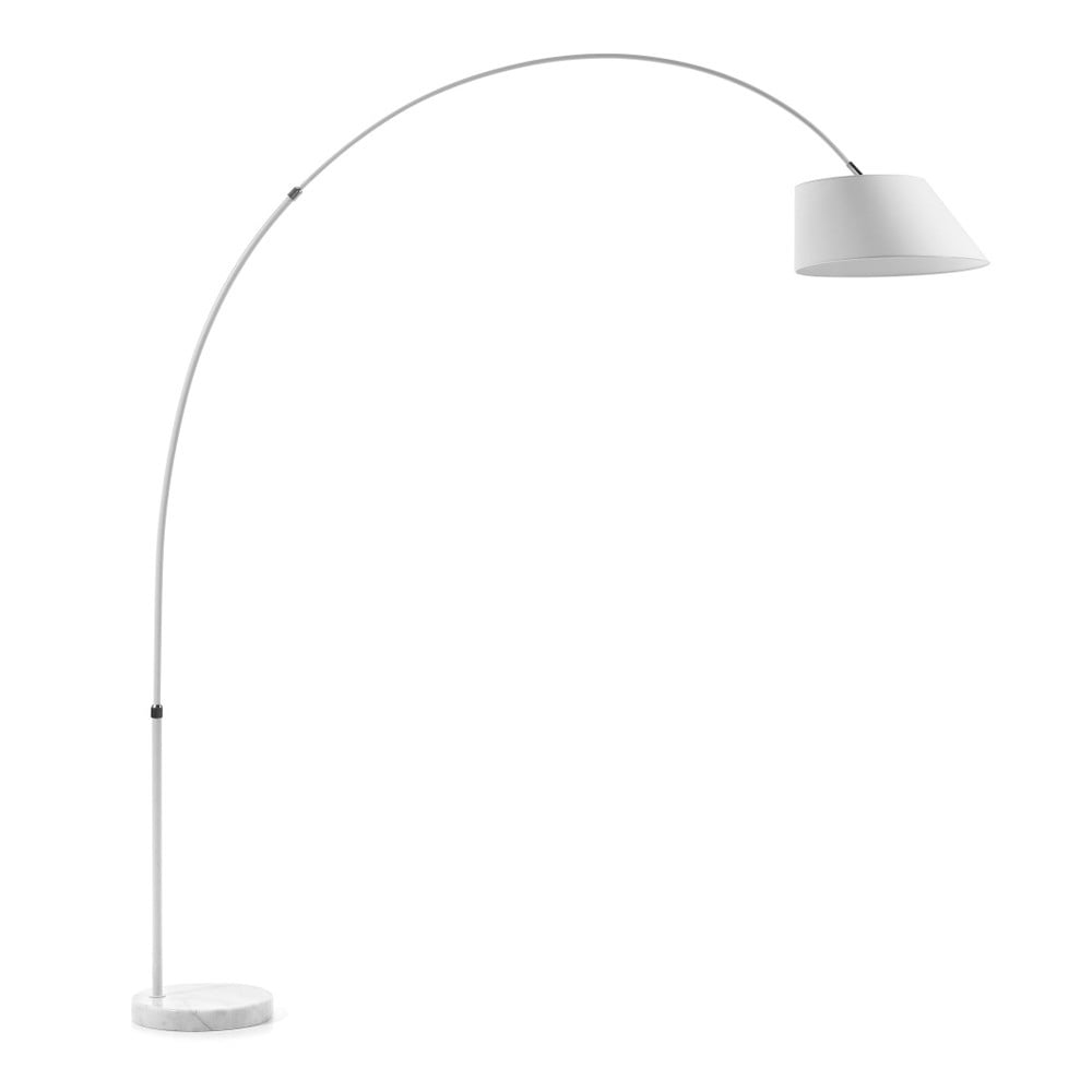 Fehér állólámpa textil búrával (magasság 189 cm) May – Kave Home