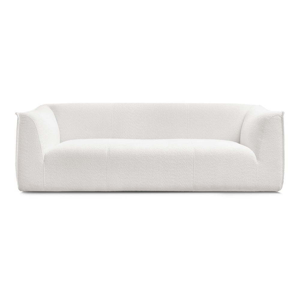 Fehér buklé kanapé 242 cm Giorgia – Bobochic Paris