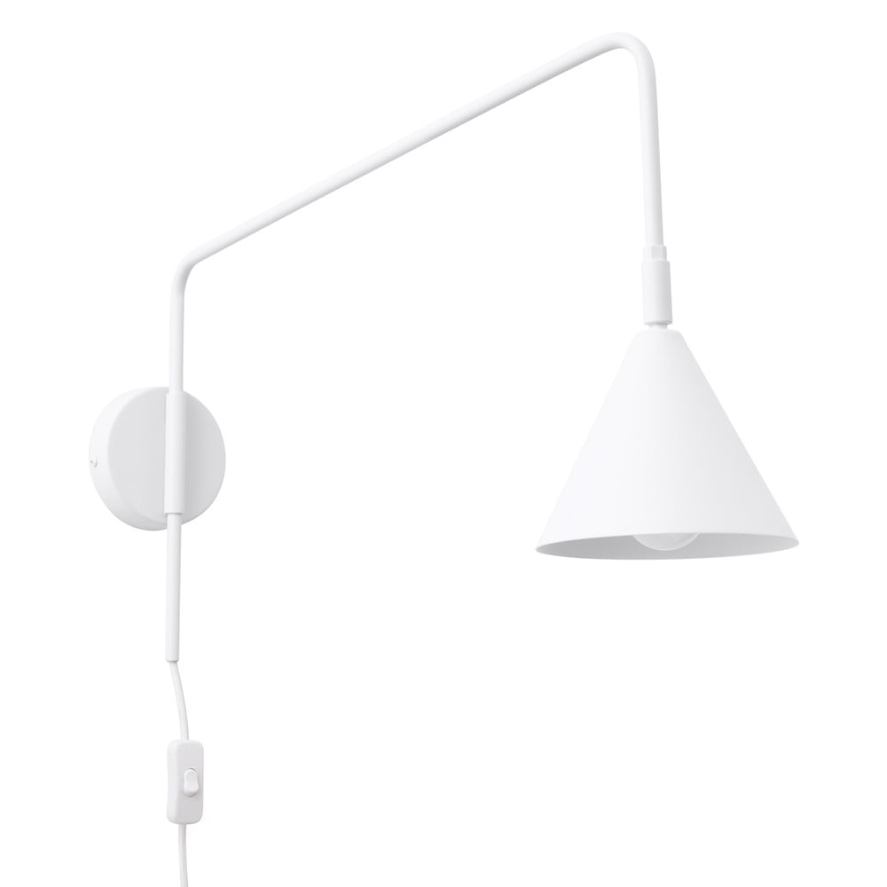 Fehér konnektorhoz csatlakoztatható fali lámpa Zylo – Nice Lamps