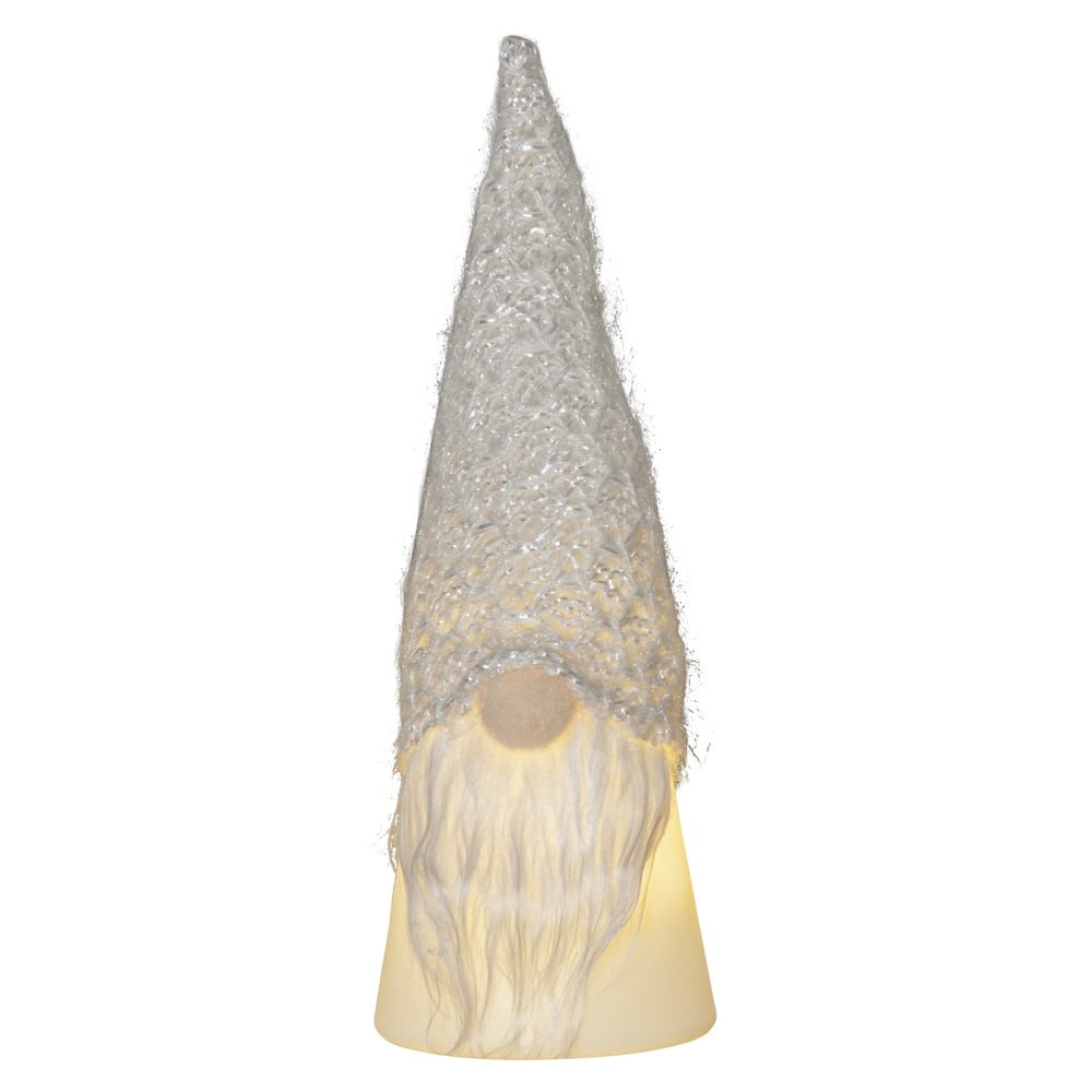 Fehér-szürke fénydekoráció karácsonyi mintával ø 6