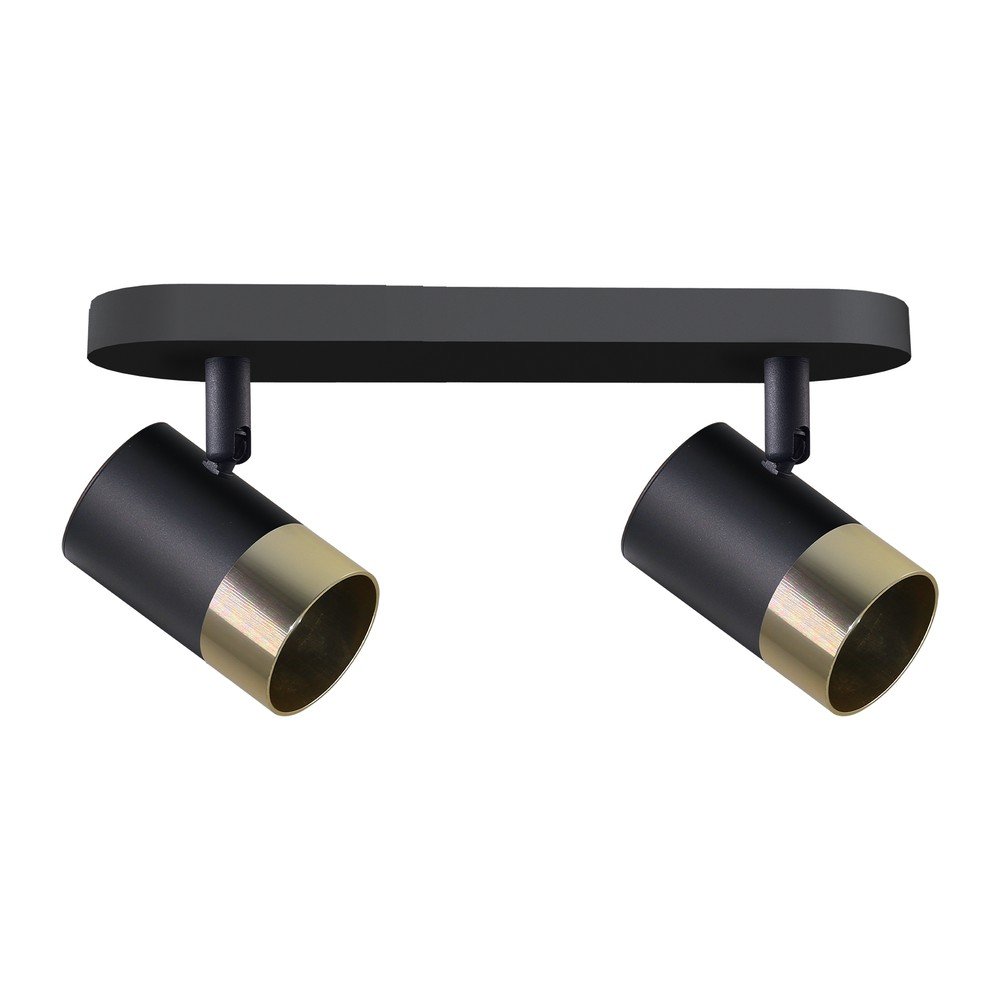 Fekete-aranyszínű mennyezeti lámpa fém búrával 34x5.5 cm Tobi – Candellux Lighting