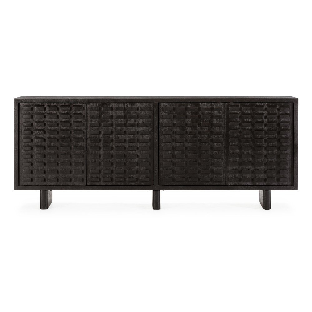 Fekete mangófa komód 200x80x40 cm Inaya – MOME