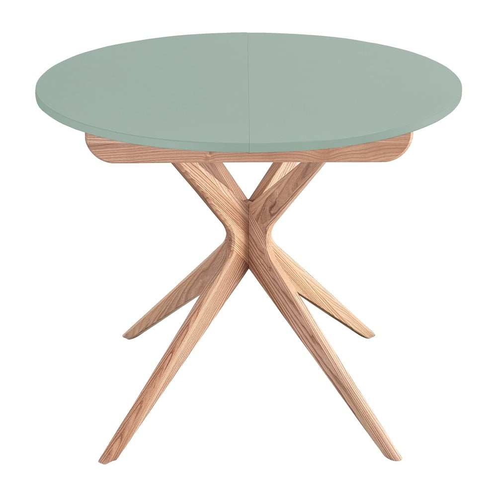 Kerek bővíthető étkezőasztal hosszabbító asztallappal ø 90 cm Jubi – Ragaba