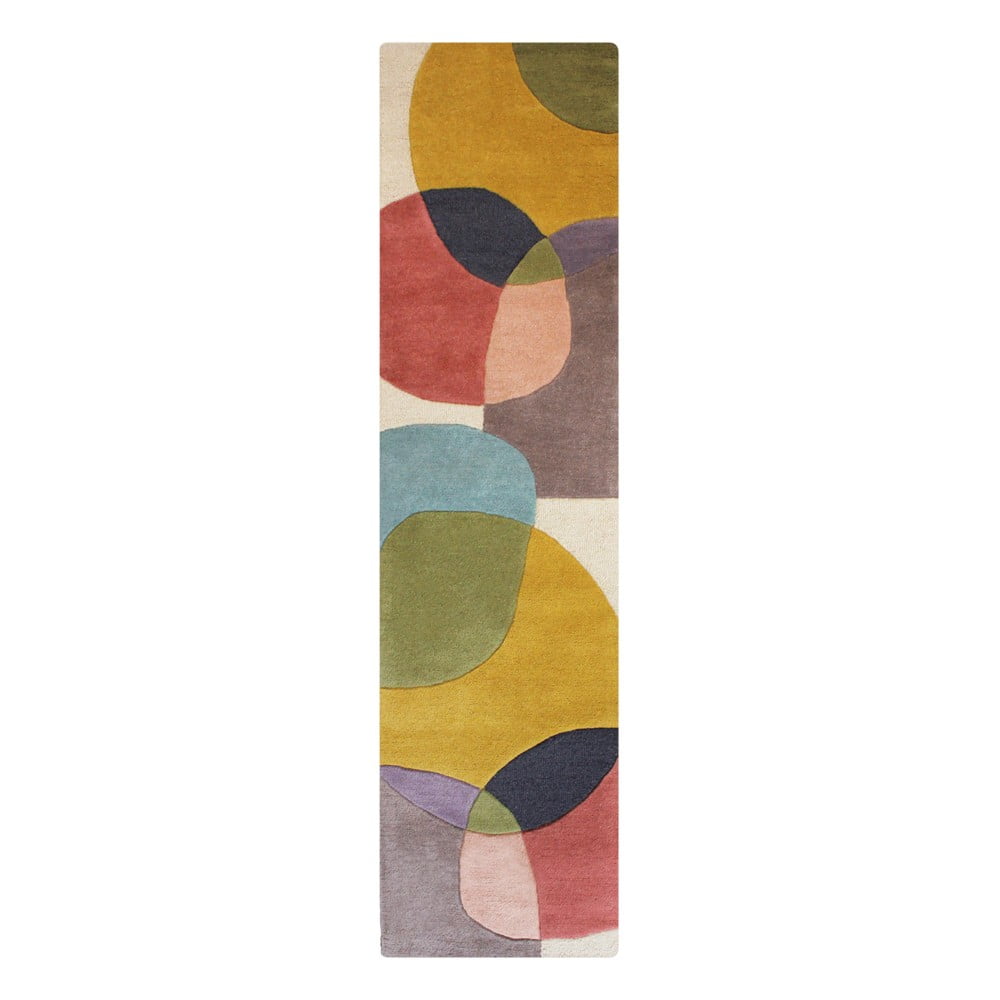 Kézi szövésű gyapjú futószőnyeg 60x230 cm Glow Multi – Flair Rugs