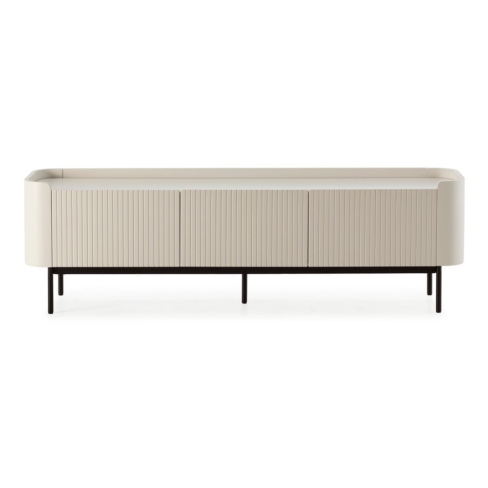 Krémszínű TV-állvány 180x55x40 cm Willa – MOME