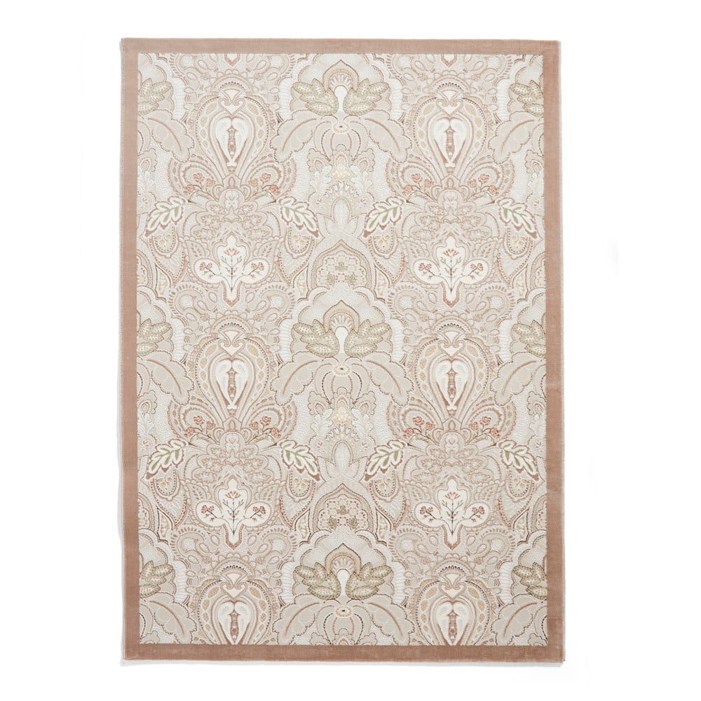 Krémszínű szőnyeg 160x230 cm Damask Bronze – Think Rugs