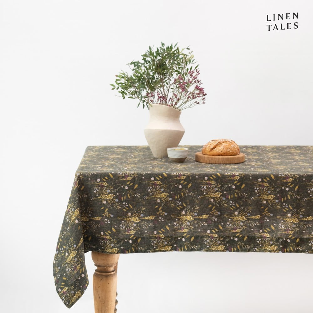 Len asztalterítő 140x250 cm Woodland – Linen Tales