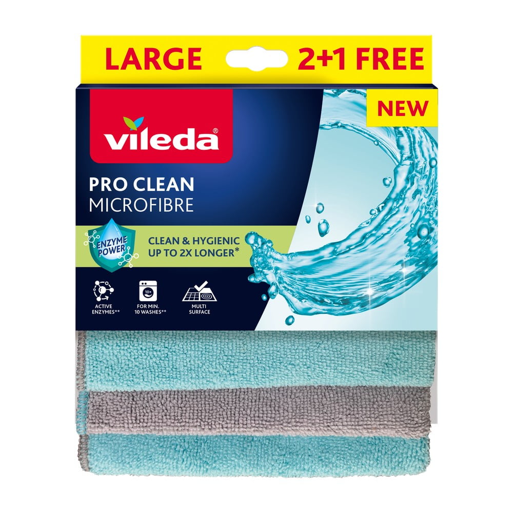 Mikroszálas törlőkendő szett 6 db-os Pro Clean – Vileda