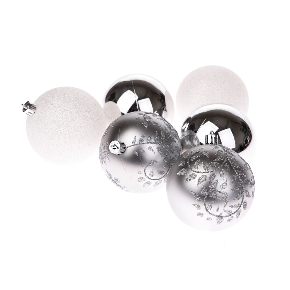 Műanyag karácsonyfadísz készlet 6 db-os ø 8 cm – Dakls