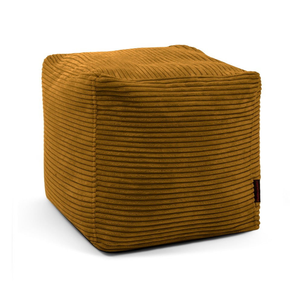 Mustársárga kordbársony babzsákfotel Up! MooG – SLOWDOWN