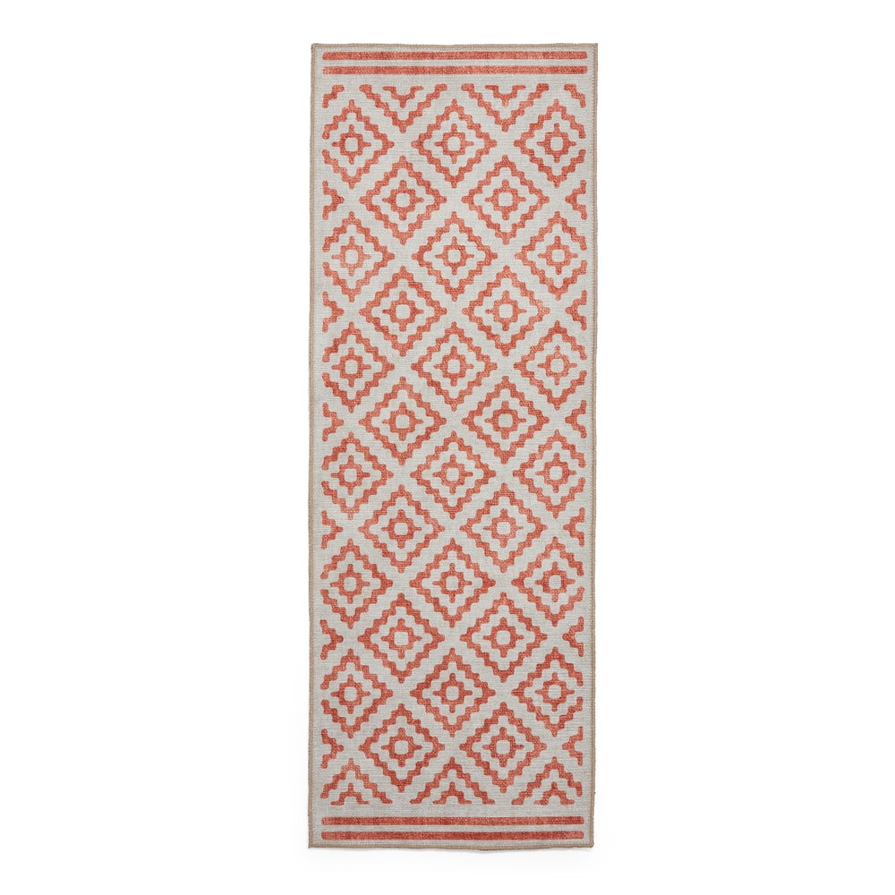 Narancssárga mosható futószőnyeg 76x230 cm Coral Orange – Think Rugs